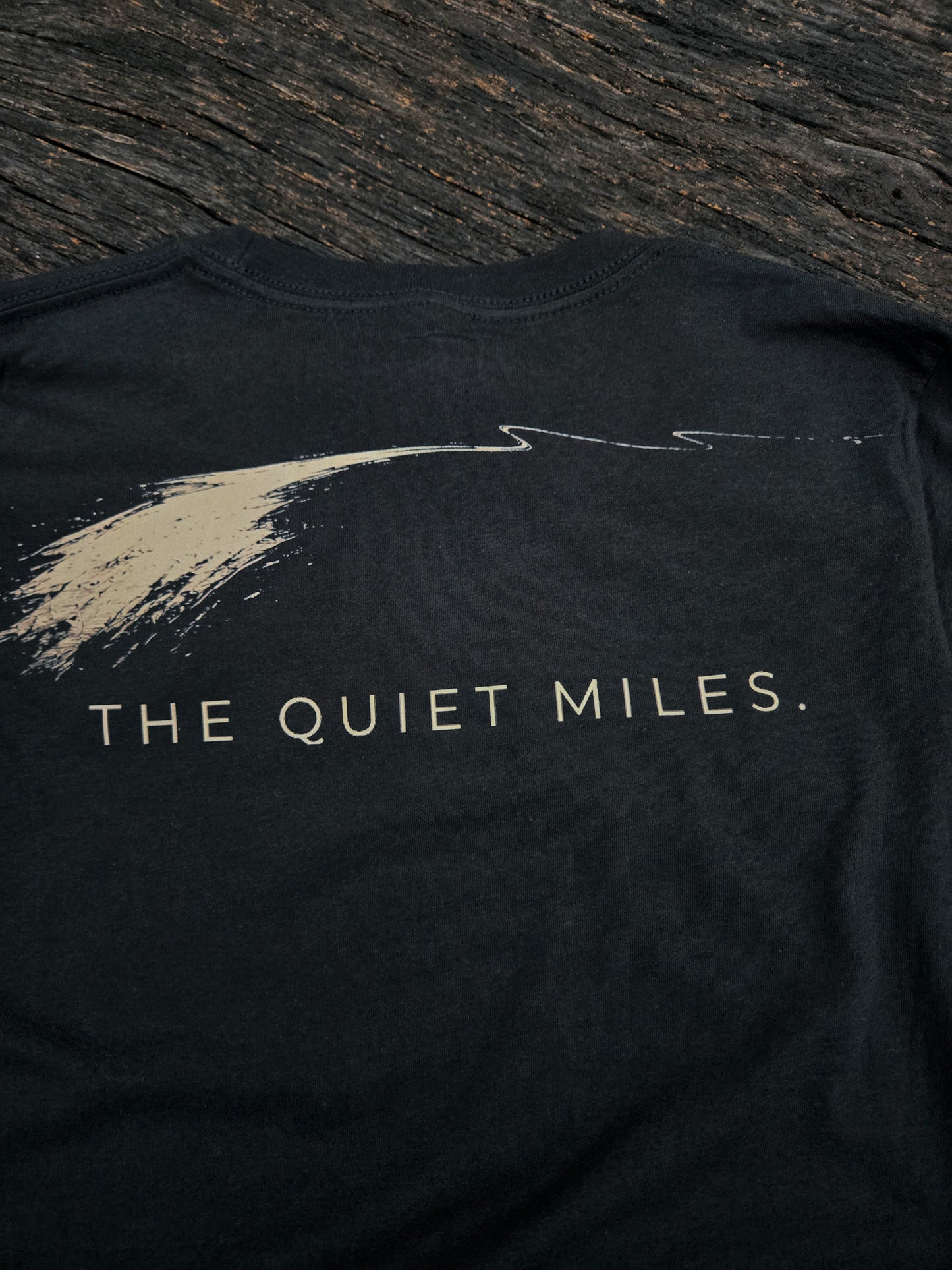 Close-up of The Quiet Miles typography artwork